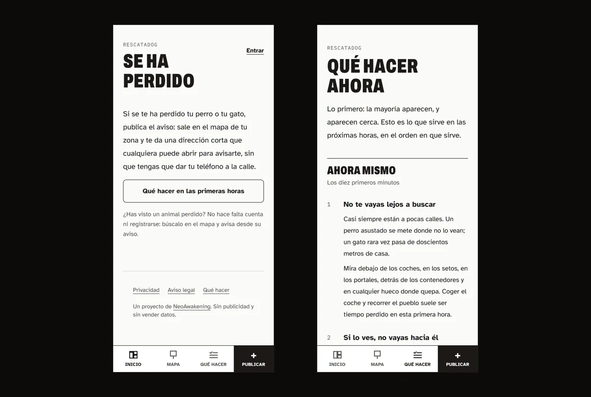 ResCataDog: la portada y qué hacer al principio