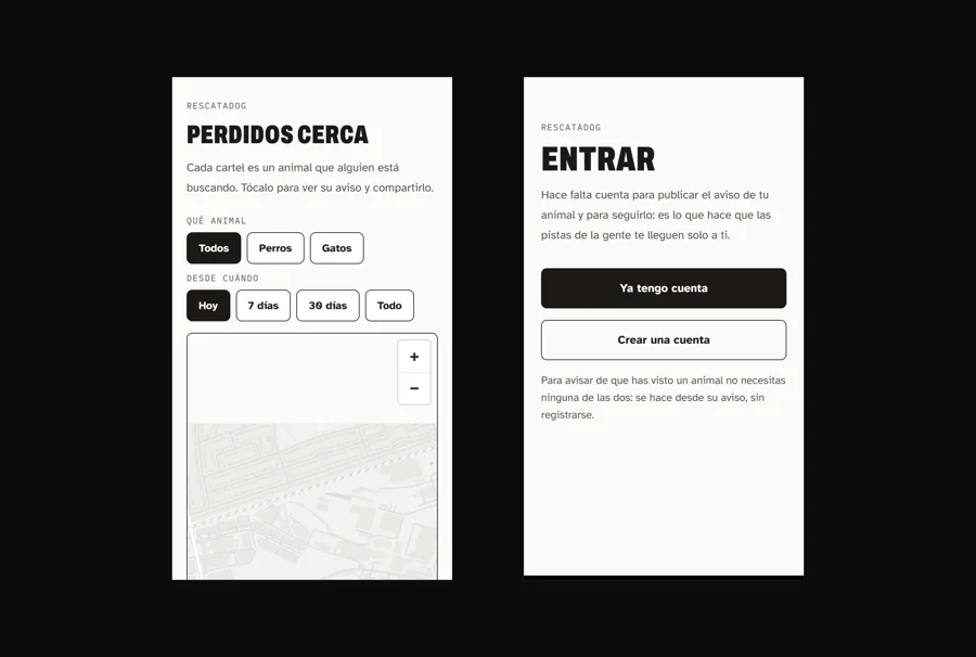 ResCataDog: perdidos cerca, y la entrada